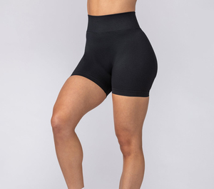 Shorts de sport pour femmes, sans couture, taille haute, séchage rapide, écologiques, en spandex/coton, respirants, pour la gym, le fitness, le yoga et l'entraînement - Product Image 5
