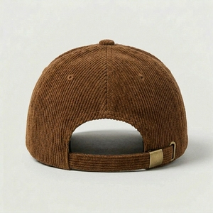 Unstructured 6 Panel Corduroy Dad Hat <b>Baseball</b> <b>Cap</b> Vintage Soft Cotton Adjustable Strapback Unisex Outdoor Custom LOW MOQ OEM - Product Image 4