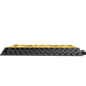 Protection de câble en caoutchouc durable de 2,3 pouces, 3 canaux, capacité de 6600 lb, rampe de protection pour câbles de voie d'accès - Product Image 2