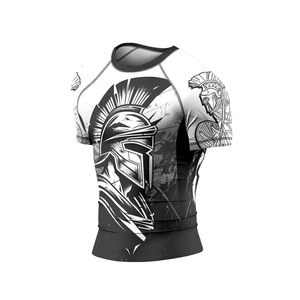 เสื้อแรชการ์ดแบบยูนิเซ็กซ์สั่งทำพิเศษ OEM UPF 50 ผ้ากันรังสียูวีแบบซับลิเมชั่น ผ้าประสิทธิภาพสูง ป้องกันกลิ่น โพลีเอสเตอร์ ขายส่งจากโรงงาน OEM UPF 50 - Product Image 6