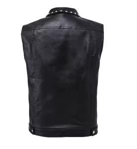 Gilet de motard noir 100 % polyester pour homme SBEA IMPEX, veste sans manches à col montant, séchage rapide, anti-plis, 3D - Product Image 2