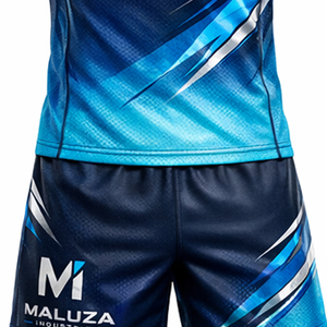 ชุดยูนิฟอร์มรักบี้ฤดูร้อนแบบกำหนดเองของ OEM พิมพ์ลายแบบ Sublimated เต็มตัว ระบายอากาศได้ดี ป้องกันแบคทีเรีย แห้งเร็ว เสื้อเจอร์ซีย์รักบี้พร้อมกางเกงขาสั้น - Product Image 2