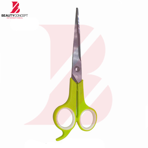 Green Plastic Handle Barber Scissors Stainless Steel Razor <b>Edge</b> Hair Salon Cutting Scissor For Beauty Hairdressing <b>Tools</b> - Product Image 5