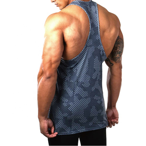 Men's Racerback Breathable Tank Top <b>Stringer</b> Bodybuilding Workout Gym Tank Tops Y Back Singlets <b>Stringer</b> <b>Vest</b> Men Custom logo - Product Image 5