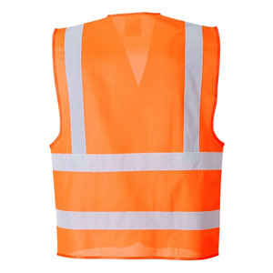Chalecos de Seguridad Reflectantes con Cremallera, Chaquetas de Alta Visibilidad, Construcción de Poliéster, Chalecos de Seguridad con Múltiples Bolsillos - Product Image 4