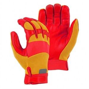 Gants de travail robustes pour mécaniciens, paume en cuir synthétique, dos respirant en Spandex, poignet réglable, sécurité, Top 2026 - Product Image 5