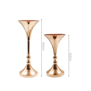 Jarrón de Mesa Moderno de Latón, Tendencia en la Industria, Alta Calidad, Decoración para Bodas, Jarrón de Metal para Flores, Estilo Europeo - Product Image 3