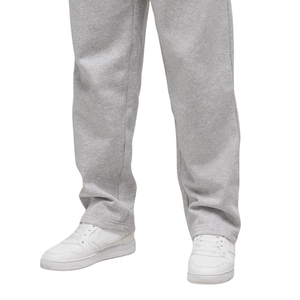 Customized Men Plain Fleece <b>Trousers</b> Relaxed Tapered Fit Elastic Waist <b>Cuffed</b> Sweatpants OEM Apparel Factory Wholesale Suppliers - Product Image 5