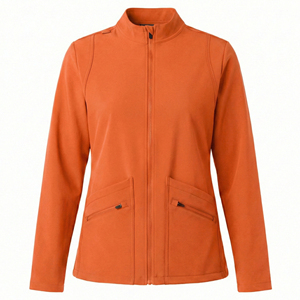 Customized Logo Colors Label Size <b>Scrub</b> Jackets Wholesale Rates Modern Zip Patch Pockets Performance Medical Coat <b>Scrub</b> Jackets - Product Image 2