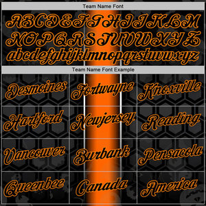 Custom Name Team <b>Hoodie</b> <b>Men</b> Black <b>Orange</b> Sublimation Print Casual Autumn Wear Regular Fit Knitted Polyester Hooded Sweatshirt - Product Image 3