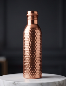 Wholesale Classic Hammered Pure Copper Water Bottle Traditional Ayurvedic Leakproof Sports Drinkware - Product Image 4