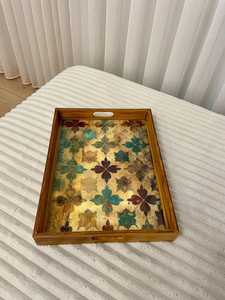 Wooden Enamel Coated Design Serving Tray Hotels & Restaurant Kitchenware Table Tray High Quality - Product Image 4