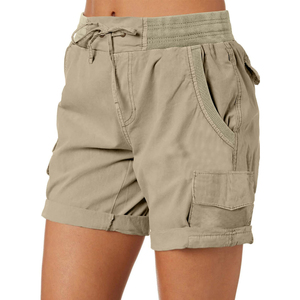 Shorts tricotés sexy taille haute couleur unie pour femme, collection été 2026 – Nouveauté tendance pour un effet push-up - Product Image 3