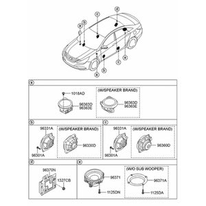 Commutateurs et commandes gauche neufs Sonata 963203S250 - Product Image 2