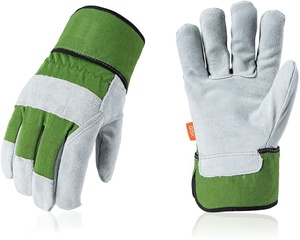 Gants de travail en cuir de vache fendu pour hommes, manicle de sécurité, Premium, souples et confortables, multi-travail OEM, vente en gros, - Product Image 1