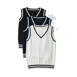 Chaleco Escolar Personalizado para Niños de Primaria, Cuello en V, Sin Mangas, Suéter Casual de Punto, Uniforme Escolar - Product Image 2