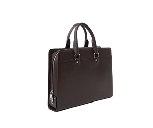 Sac Messager Classique en Cuir de Vachette Saffiano Noir pour Homme, Sacoche de Mode Rigide, Sac à Bandoulière pour Ordinateur Portable avec Fermeture Éclair - Product Image 1