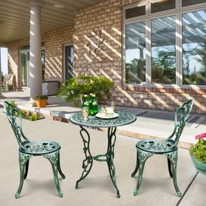 Set di Mobili da Esterno in Alluminio Pressofuso con Design a Rosa, Arredamento Durevole e Elegante per il Tuo Giardino o Cortile - Product Image 2