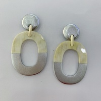 Boucles d'oreilles en corne de buffle laquée, bijoux de mode 2026 pour femmes, cadeau de fête