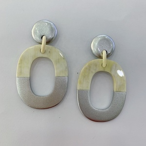 ต่างหู เครื่องประดับ แฟชั่น 2026 สำหรับผู้หญิง ต่างหูทำจากเขาควายเคลือบเงา ของขวัญสำหรับงานปาร์ตี้ - Product Image 5