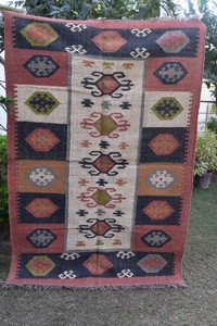 Alfombra Kilim de Yute Tejida a Mano, Reversible, de Fibra Natural para Sala de Estar y Hotel, Precio al por Mayor - Product Image 4