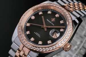 Montre mécanique automatique élégante pour homme, 40 mm, Alexander Ferros 8021D/01, saphir, fermoir papillon, acier inoxydable, résistante à l'eau, analogique - Product Image 4
