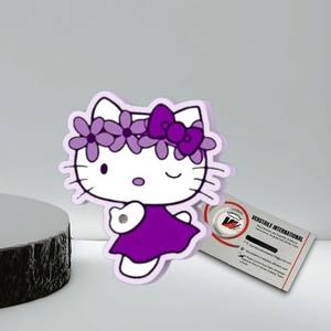 Palette personnalisable carrée magnétique en acrylique, motif Hello Kitty fraise, papillon/diamant, écologique, pour extensions de cils - Product Image 3