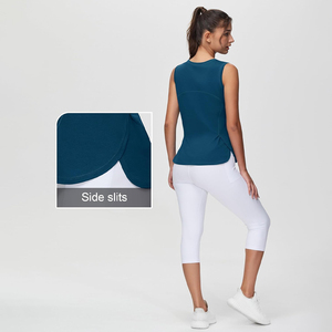 High Quality Womens Yoga Tops Customizable <b>Stretch</b> Crop Gym Shirt Breathable Activewear For Fitness And Yoga Practice - Product Image 5