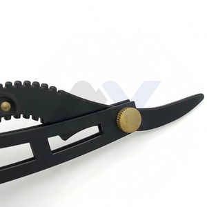 Navaja de Afeitar Profesional para Barbería, Cuchilla de Acero Inoxidable con Bloqueo Oscilante, Cuchilla Recta para Afeitar Cabello, Cejas, Barba y Rostro - Product Image 5