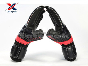 Custom Leather Goalkeeper Gloves Unisex Adult Performance Anti-Slip Full Finger Waterproof Adjustable Wrist <b>Strap</b> Protect - Product Image 2