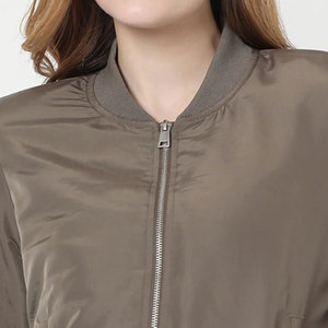 <b>Women</b> Casual Flight <b>Jacket</b> <b>Lightweight</b> Bomber Coat Fashion Streetwear Custom Logo OEM Wholesale Supplier - Product Image 3