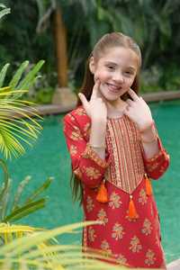 Customized <b>Kids</b> Summer Party Dresses Attractive Indian Style Shalwar Kameez Suits Embroidered Lawn Casual Womens dresses - Product Image 3