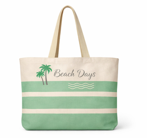 Sac fourre-tout en toile de qualité supérieure avec motif géométrique personnalisé, bandoulière, réutilisable, taille moyenne, sac de plage pour femmes - Product Image 1