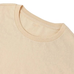 T-shirt blanc pour homme 100 % coton à manches courtes et col rond, coupe classique, tricoté, 300 g, respirant, anti-rétrécissement, écologique - Product Image 5