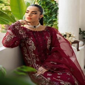 Ramsha Volume Dastak, colección de gasa de 3 piezas para mujer para fiestas, bodas y festivales, ocasiones especiales, ropa India pakistaní - Product Image 3