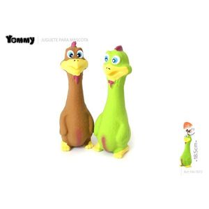 Jouet pour chien en latex Yommy, poulet, 18,5 cm, jouet à mâcher pour animaux de compagnie - Product Image 1