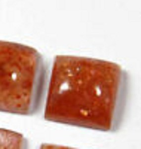 Cabochon carré en pierre de soleil rouge naturelle, dos plat, pierre précieuse en vrac de qualité, tailles personnalisées, certifié par une tierce partie - Product Image 3