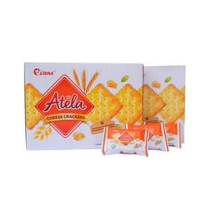 Sabrosas galletas de queso crujientes 204G caja de bolsita de sabor dulce Salado - Product Image 3