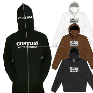 Wholesale Men Heavyweight Fleece Breathable Hoodie Brand Full Zip Coat Pullover Solid Vintage Streetwear Mono Riders - Product Image 6