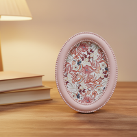 Cadre photo ovale en résine de style moderne, cadre décoratif pour chambre à coucher, salon, décoration de la maison