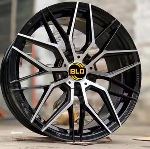 Jantes de voiture en alliage d'aluminium BLD Casting, finition noire usinée, 14 15 <span class=keywords><strong>16</strong></span> 17 <span class=keywords><strong>pouces</strong></span>, 5x100 5x114.3 840li 735li 740li 630 540 530 - Product Image 5