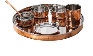 Service de table moderne en acier inoxydable avec incrustations dorées, compatible lave-vaisselle, pour la maison, l'hôtel, le restaurant, avec ustensiles - Product Image 5