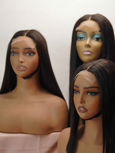 Meilleure vente : Extensions de cheveux humains vietnamiens lisses, noirs et colorés, avec dentelle transparente et raie au milieu - Product Image 3