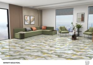 Panel de Porcelana Brillante Prime Luster de 600x1200mm 60x120cm 24x48 Pulgadas, Azulejo de Superficie Arquitectónica Moderna - Product Image 5