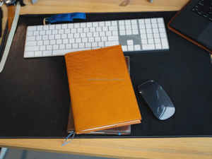 Protège-cahier A5 en cuir classique, résistant, anti-odeur, rechargeable, pour usage professionnel - Product Image 3