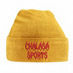 Bonnet en laine 100 % tricoté de haute qualité, personnalisé pour adulte, décontracté, unisexe, avec logo brodé en 3D et impression en relief, idéal pour les voyages - Product Image 3