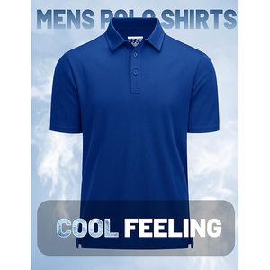 Polo de Golf de Alto Rendimiento, Tejido Transpirable de Secado Rápido, Cuello de Punto Elástico, Puños Acanalados - Product Image 5