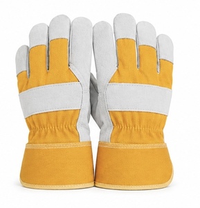 Gants de travail industriels fiables en cuir antidérapants et résistants à la chaleur, personnalisables pour les besoins du lieu de travail - Product Image 3