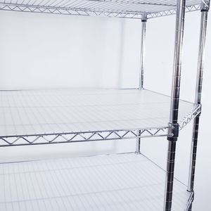 Scaffale Angolare Poligonale Cromato a 6 Livelli 680*680*1800 con Ruote in PP da 2 Pollici, Scaffali e Unità di Stoccaggio - Product Image 5