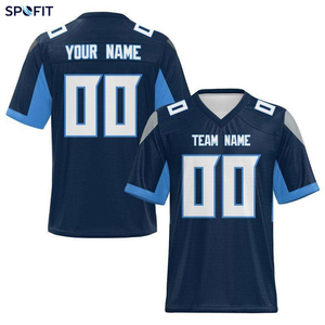 Camiseta Deportiva Personalizada al por Mayor, Venta Caliente 2026, Nombre del Equipo Personalizado, Estilo Americano, Alta Calidad, Cosida, 100% Algodón Transpirable, Fútbol Americano - Product Image 2